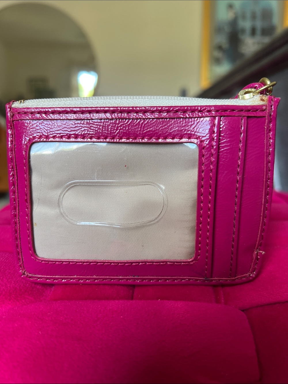 Coach Peyton Tattersall Mini Skinny ID Case - Picture 3 of 13